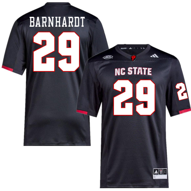 Men #29 Brody Barnhardt NC State Wolfpack College Football Jerseys Stitched-Black